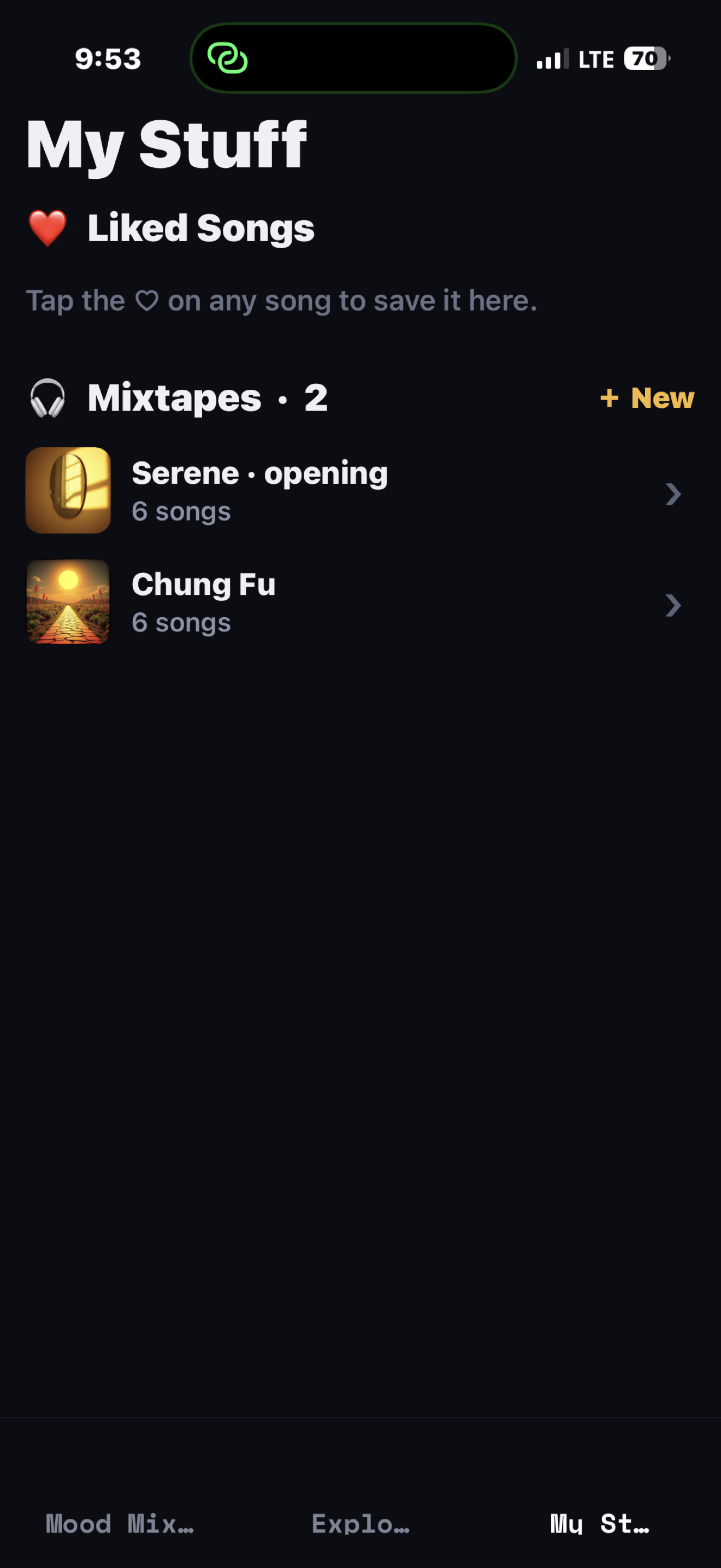 Explore — browse all songs